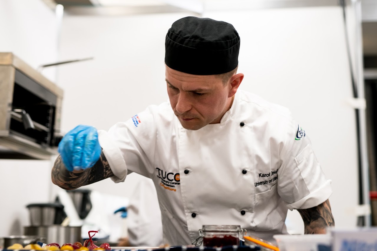 chef finishing touches TUCO awards university of edinburgh